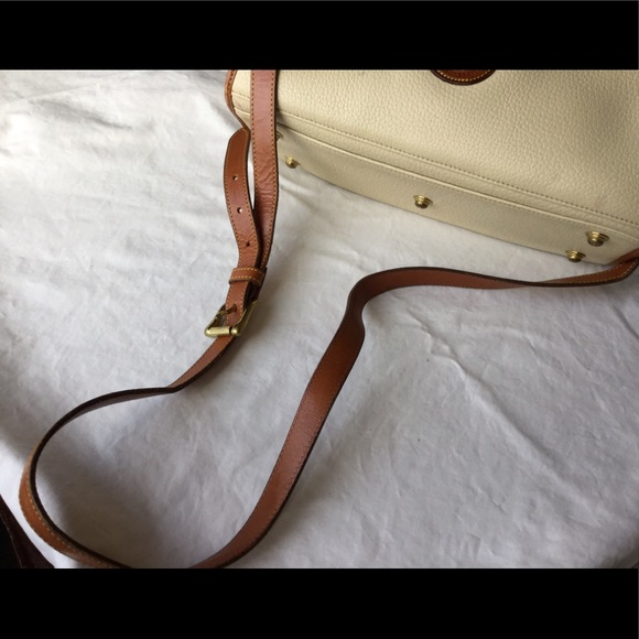 Dooney & Bourke AWL Handbag Shoulder Crossbody Bag Vanilla/British Tan - Picture 8 of 16
